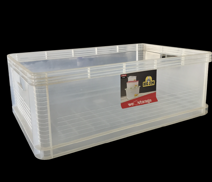 Clear Crate 46l Plastic World
