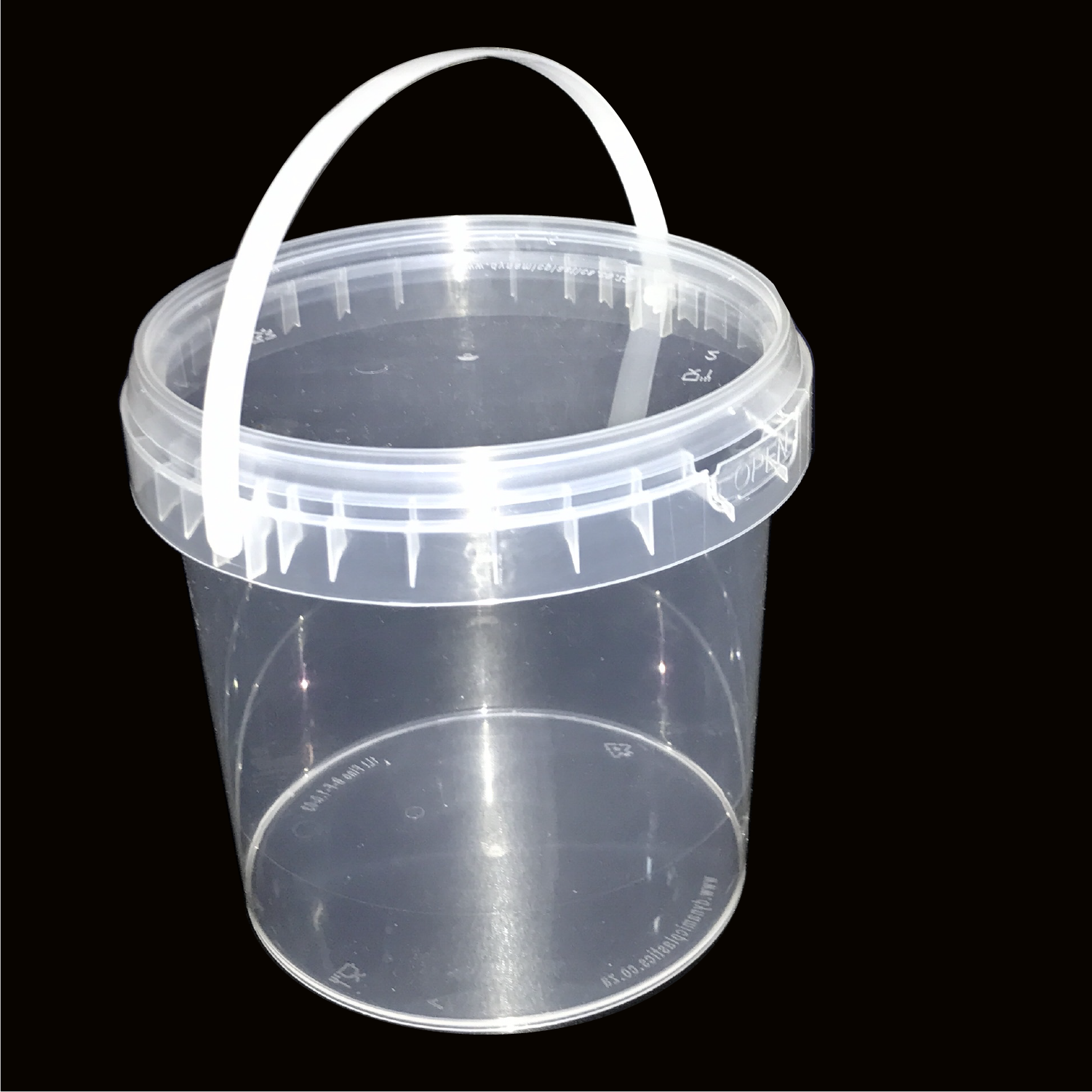 Clear 1L Bucket Plastic World